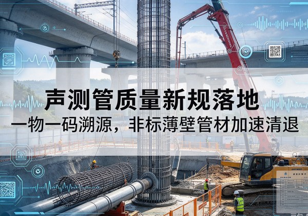 榕江声测管质量新规落地，一物一码溯源，非标薄壁管材加速清退